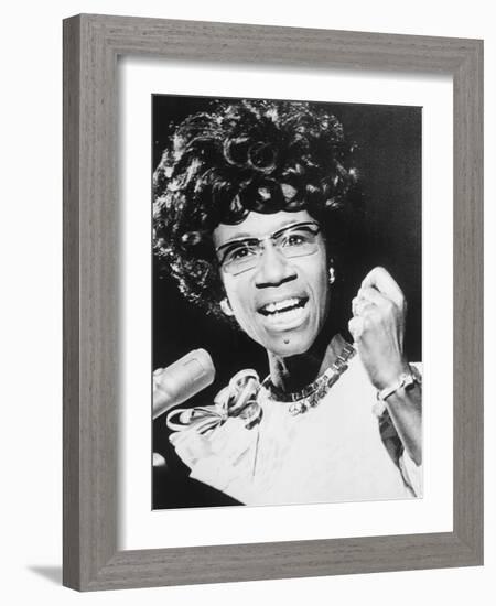 Shirley Chisholm, African American Congresswoman from Brooklyn, New York City-null-Framed Photo