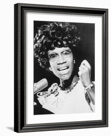 Shirley Chisholm, African American Congresswoman from Brooklyn, New York City-null-Framed Photo