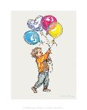 Balloons - Alfie Illustrated Print-Shirley Hughes-Mounted Art Print