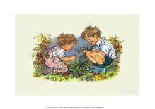 Balloons - Alfie Illustrated Print-Shirley Hughes-Mounted Art Print