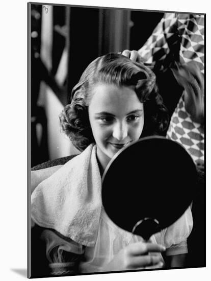 Shirley Laughlin, After Getting New Hair Style-Stan Wayman-Mounted Photographic Print