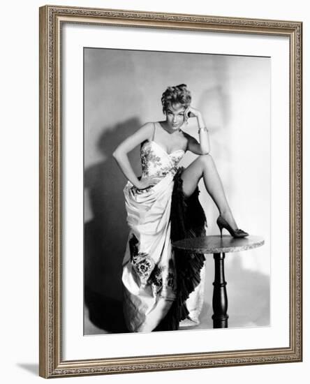 Shirley Maclaine. "Can-Can" 1960, Directed by Walter Lang-null-Framed Photographic Print