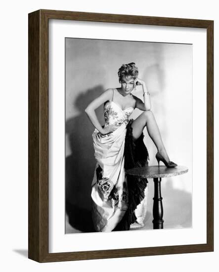 Shirley Maclaine. "Can-Can" 1960, Directed by Walter Lang-null-Framed Photographic Print