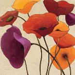 Black Line Poppies I Watercolor Neutral-Shirley Novak-Art Print