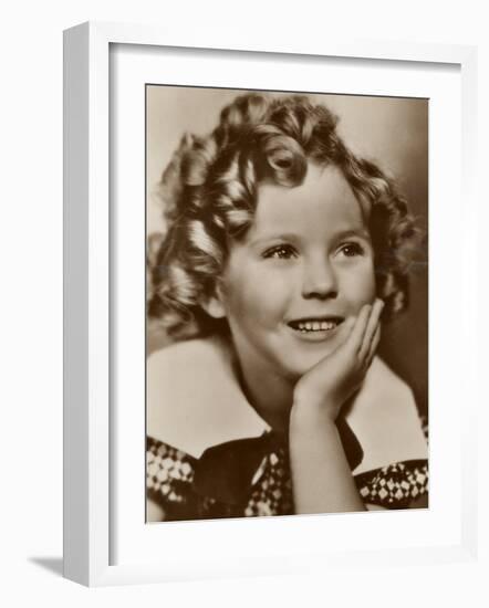 Shirley Temple American Child Star of the 1930s-null-Framed Photographic Print