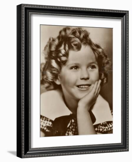 Shirley Temple American Child Star of the 1930s-null-Framed Photographic Print