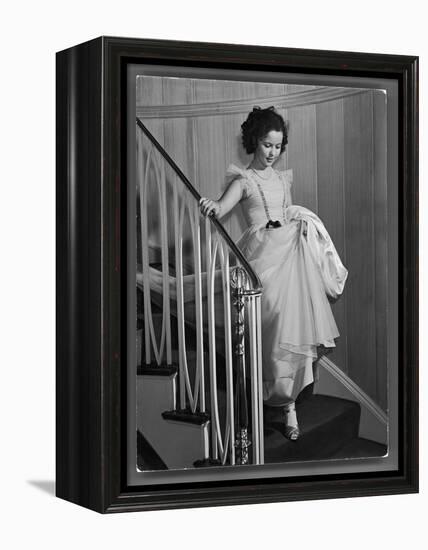 Shirley Temple at Bel Air Country Club at Her 11th Birthday Party-Peter Stackpole-Framed Premier Image Canvas