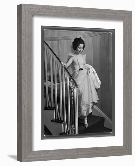 Shirley Temple at Bel Air Country Club at Her 11th Birthday Party-Peter Stackpole-Framed Photographic Print