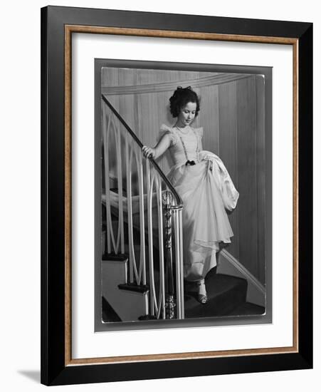 Shirley Temple at Bel Air Country Club at Her 11th Birthday Party-Peter Stackpole-Framed Photographic Print