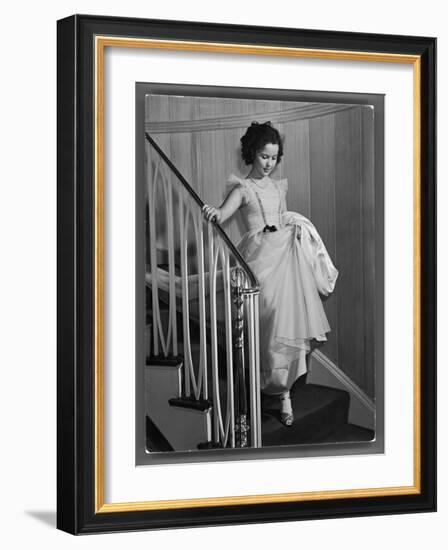 Shirley Temple at Bel Air Country Club at Her 11th Birthday Party-Peter Stackpole-Framed Photographic Print