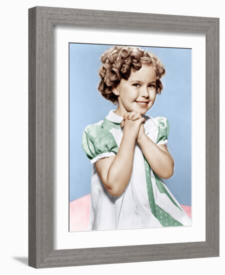 Shirley Temple, ca. 1936-null-Framed Photo