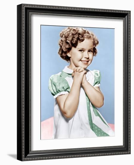 Shirley Temple, ca. 1936-null-Framed Photo