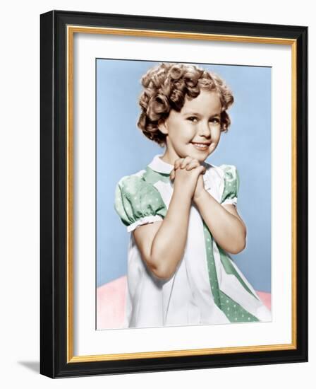 Shirley Temple, ca. 1936-null-Framed Photo