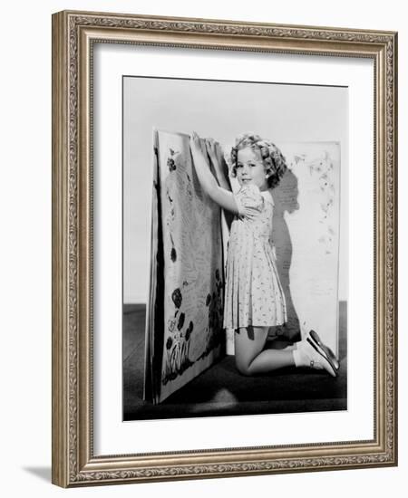 Shirley Temple, Ca. 1936-null-Framed Photo