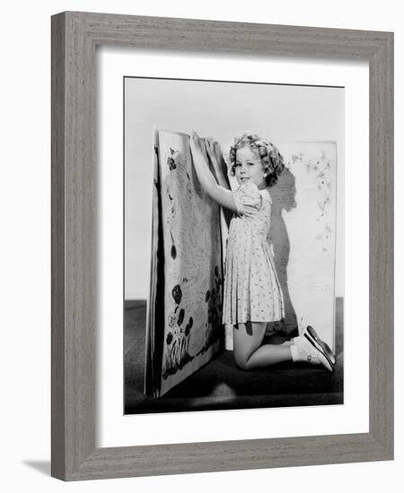 Shirley Temple, Ca. 1936-null-Framed Photo