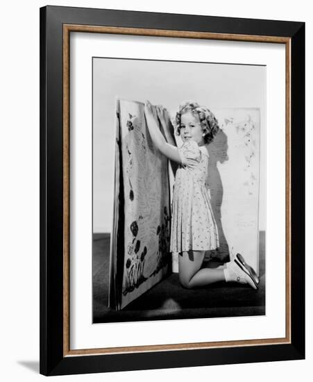 Shirley Temple, Ca. 1936-null-Framed Photo