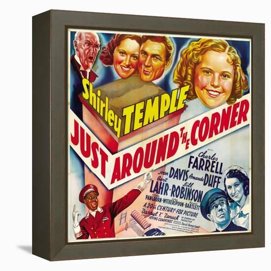 Shirley Temple in "Just Around the Coner"-null-Framed Premier Image Canvas