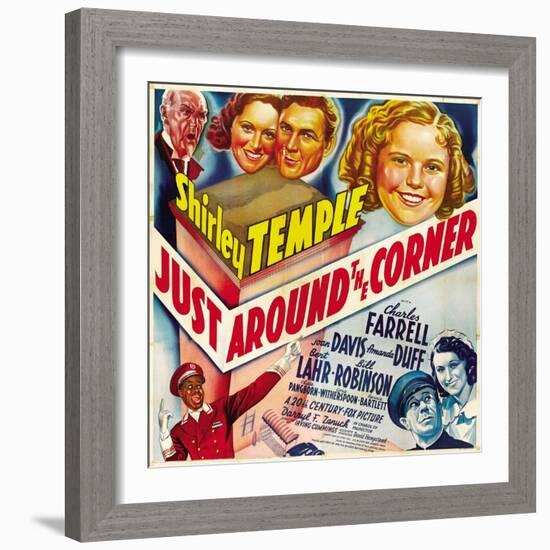 Shirley Temple in "Just Around the Coner"-null-Framed Giclee Print