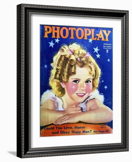 Shirley Temple - Movie Poster Reproduction-null-Framed Photo