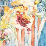 Cherries on White Plate-Shirley Trevena-Art Print