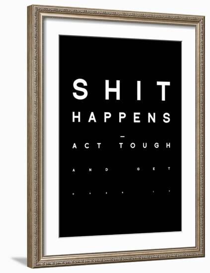 Shit Happens-Antoine Tesquier Tedeschi-Framed Art Print