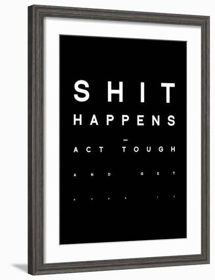 Shit Happens-Antoine Tesquier Tedeschi-Framed Art Print