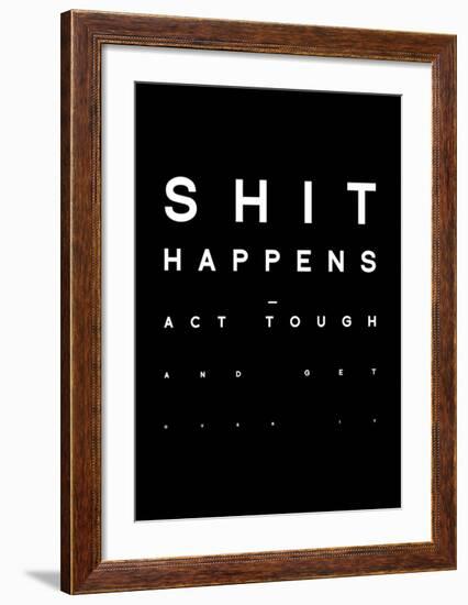 Shit Happens-Antoine Tesquier Tedeschi-Framed Art Print