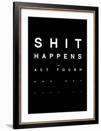 Shit Happens-Antoine Tesquier Tedeschi-Framed Art Print