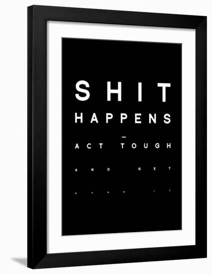 Shit Happens-Antoine Tesquier Tedeschi-Framed Art Print