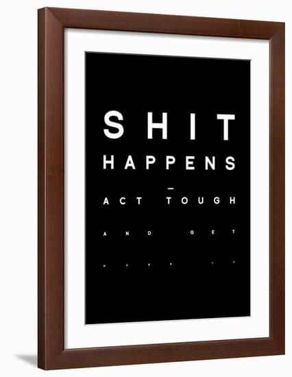 Shit Happens-Antoine Tesquier Tedeschi-Framed Art Print