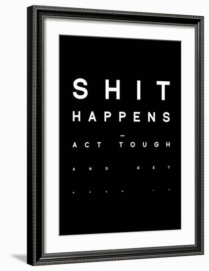 Shit Happens-Antoine Tesquier Tedeschi-Framed Art Print