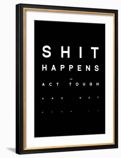 Shit Happens-Antoine Tesquier Tedeschi-Framed Art Print