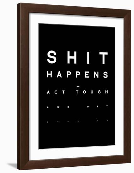 Shit Happens-Antoine Tesquier Tedeschi-Framed Art Print