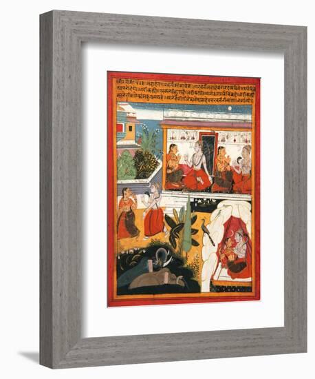 Shiva and Gauri, C.1640-null-Framed Giclee Print