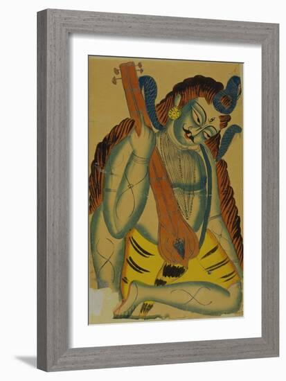 Shiva as a Musician, India, 19th Century-null-Framed Giclee Print