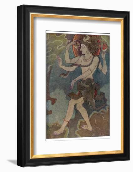 Shiva as Nataraja-Khitindra Nath Mazumdar-Framed Photographic Print