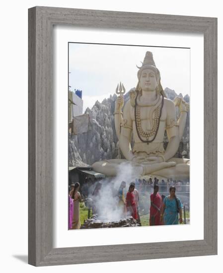 Shiva Mandir Temple, Bengaluru, Karnataka State, India-Marco Cristofori-Framed Photographic Print
