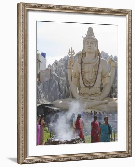 Shiva Mandir Temple, Bengaluru, Karnataka State, India-Marco Cristofori-Framed Photographic Print