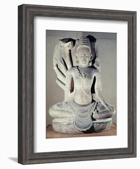 Shiva with Ten Arms, from Thap Banh It Temple, Binh Dinh, Vietnam, 11th-12th Century-null-Framed Giclee Print