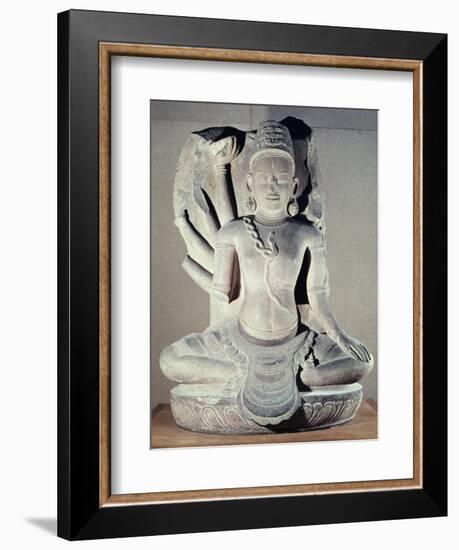 Shiva with Ten Arms, from Thap Banh It Temple, Binh Dinh, Vietnam, 11th-12th Century-null-Framed Giclee Print