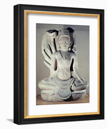 Shiva with Ten Arms, from Thap Banh It Temple, Binh Dinh, Vietnam, 11th-12th Century-null-Framed Giclee Print