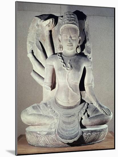 Shiva with Ten Arms, from Thap Banh It Temple, Binh Dinh, Vietnam, 11th-12th Century-null-Mounted Giclee Print