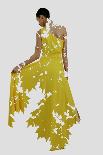 Double Exposure of Woman in Fashion Dress with Nature Tree Branches Background-shock-Framed Photographic Print