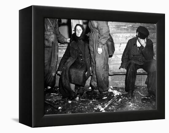 Shocked after Learning of the Death of 4 Family Members During Air Raid, Moscow, Russia, 1941-Margaret Bourke-White-Framed Premier Image Canvas