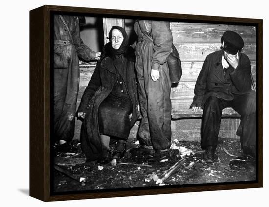 Shocked after Learning of the Death of 4 Family Members During Air Raid, Moscow, Russia, 1941-Margaret Bourke-White-Framed Premier Image Canvas
