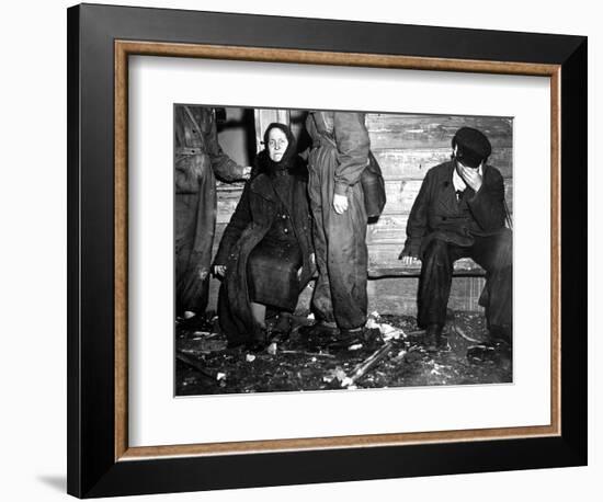 Shocked after Learning of the Death of 4 Family Members During Air Raid, Moscow, Russia, 1941-Margaret Bourke-White-Framed Photographic Print
