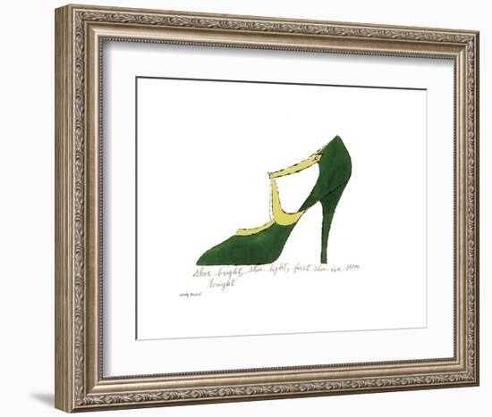 Shoe Bright, Shoe Light, First Shoe I've Seen Tonight, 1955-Andy Warhol-Framed Art Print