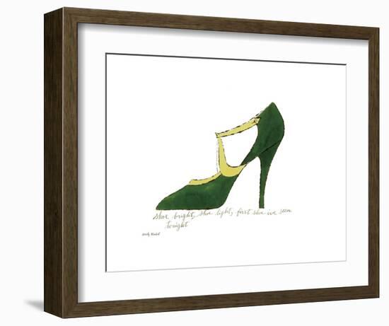 Shoe Bright, Shoe Light, First Shoe I've Seen Tonight, 1955-Andy Warhol-Framed Art Print