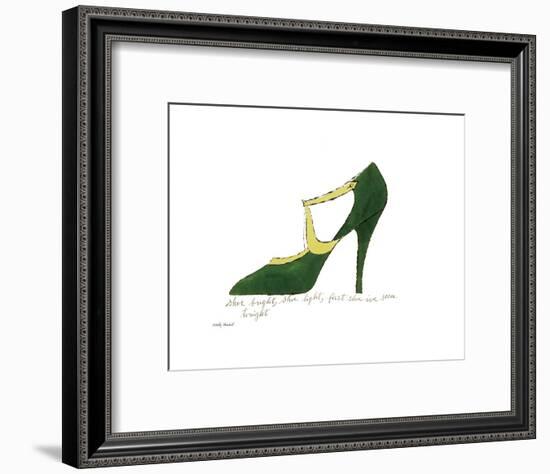 Shoe Bright, Shoe Light, First Shoe I've Seen Tonight, 1955-Andy Warhol-Framed Art Print