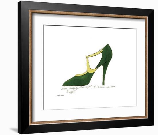 Shoe Bright, Shoe Light, First Shoe I've Seen Tonight, 1955-Andy Warhol-Framed Art Print